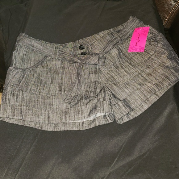 NWT Black Denim Shorts - Picture 1 of 1